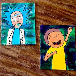Rick and morty paintings